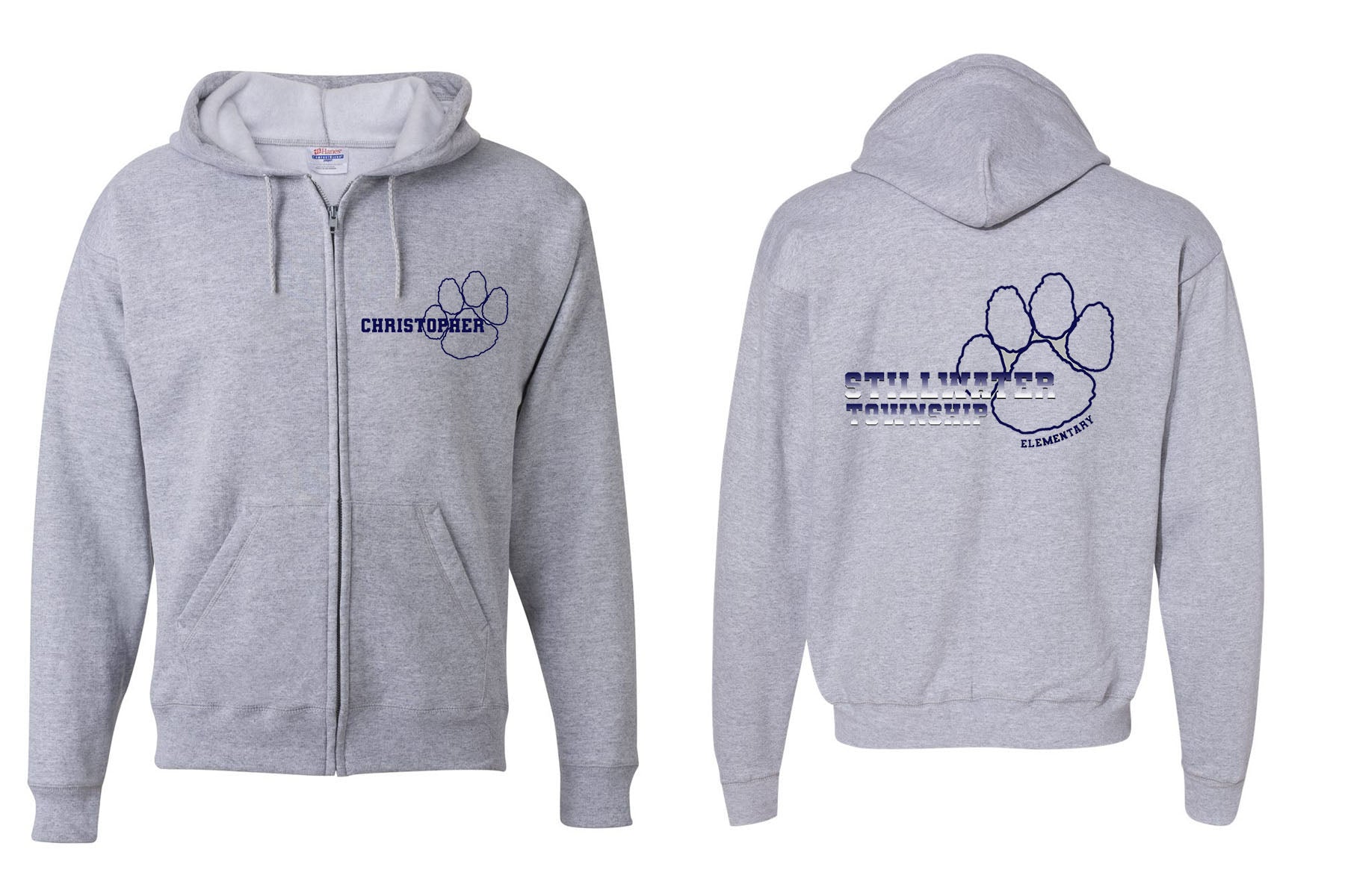 Stillwater design 1 Zip up Sweatshirt