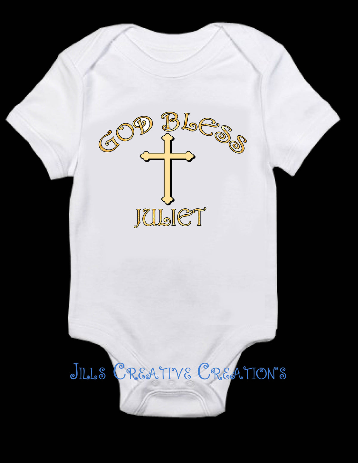 Gold Baptism, God Bless Shirt