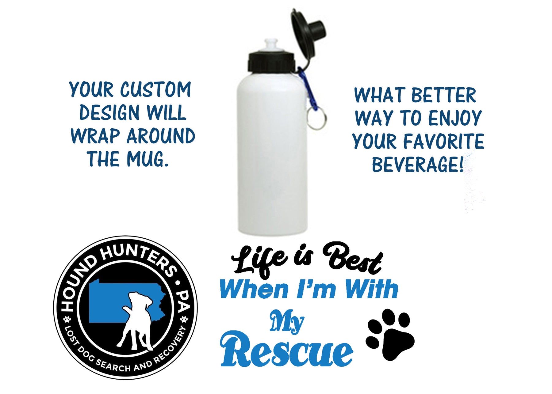 Hound Hunters Water Bottle