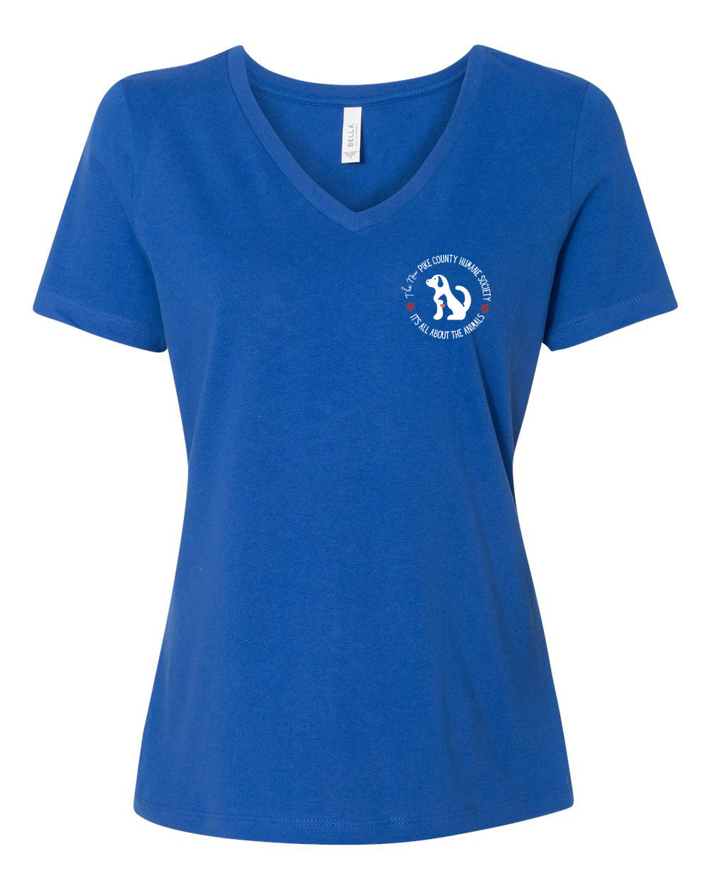 Pike County Humane Society Left Chest V-neck T-Shirt