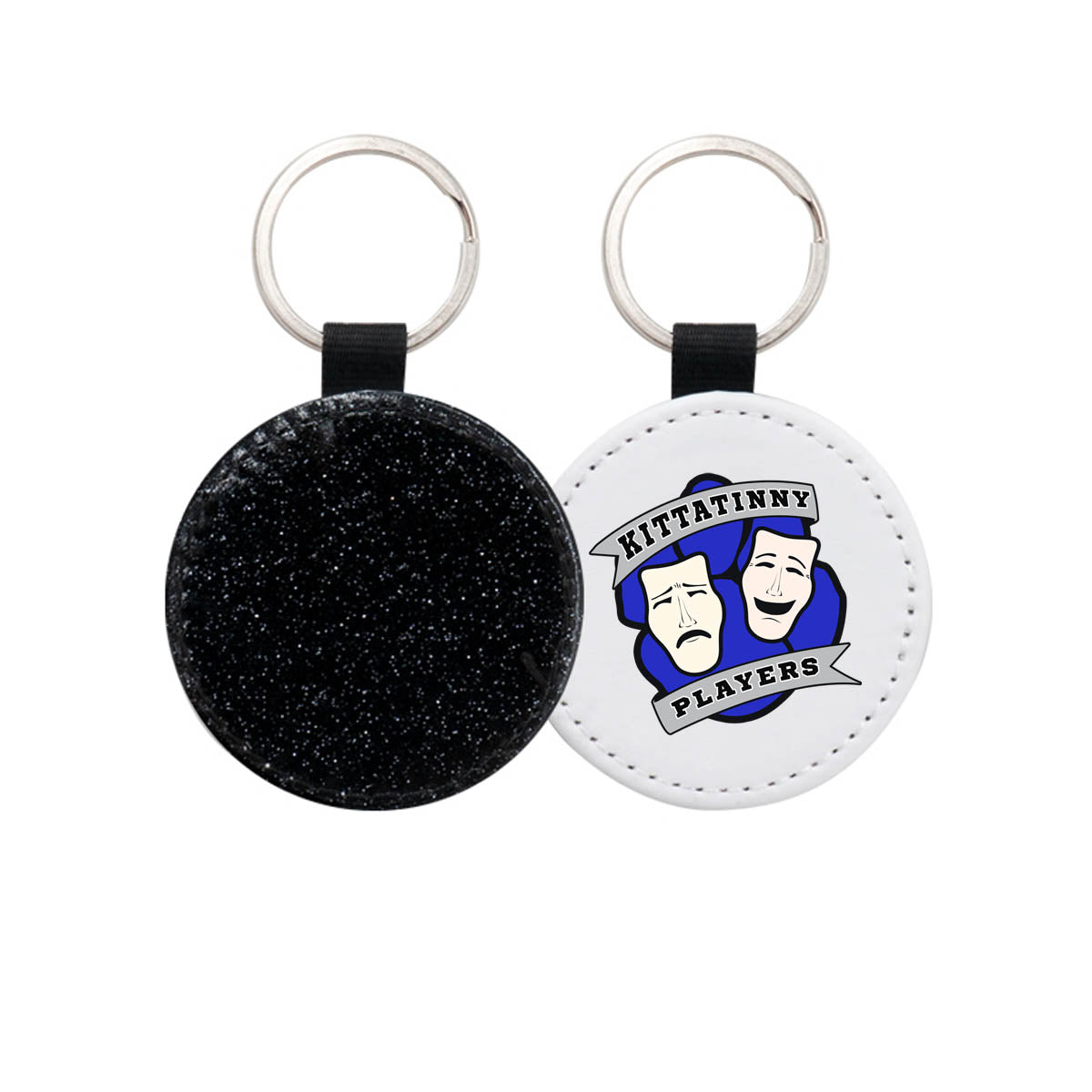 KPBC Round Glitter Keychain