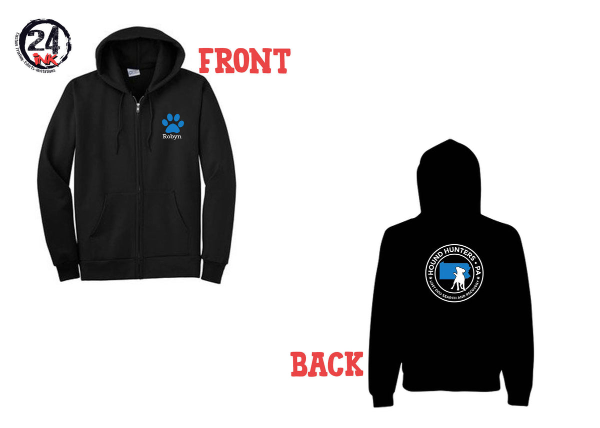 Hound Hunters Zip up Sweatshirt