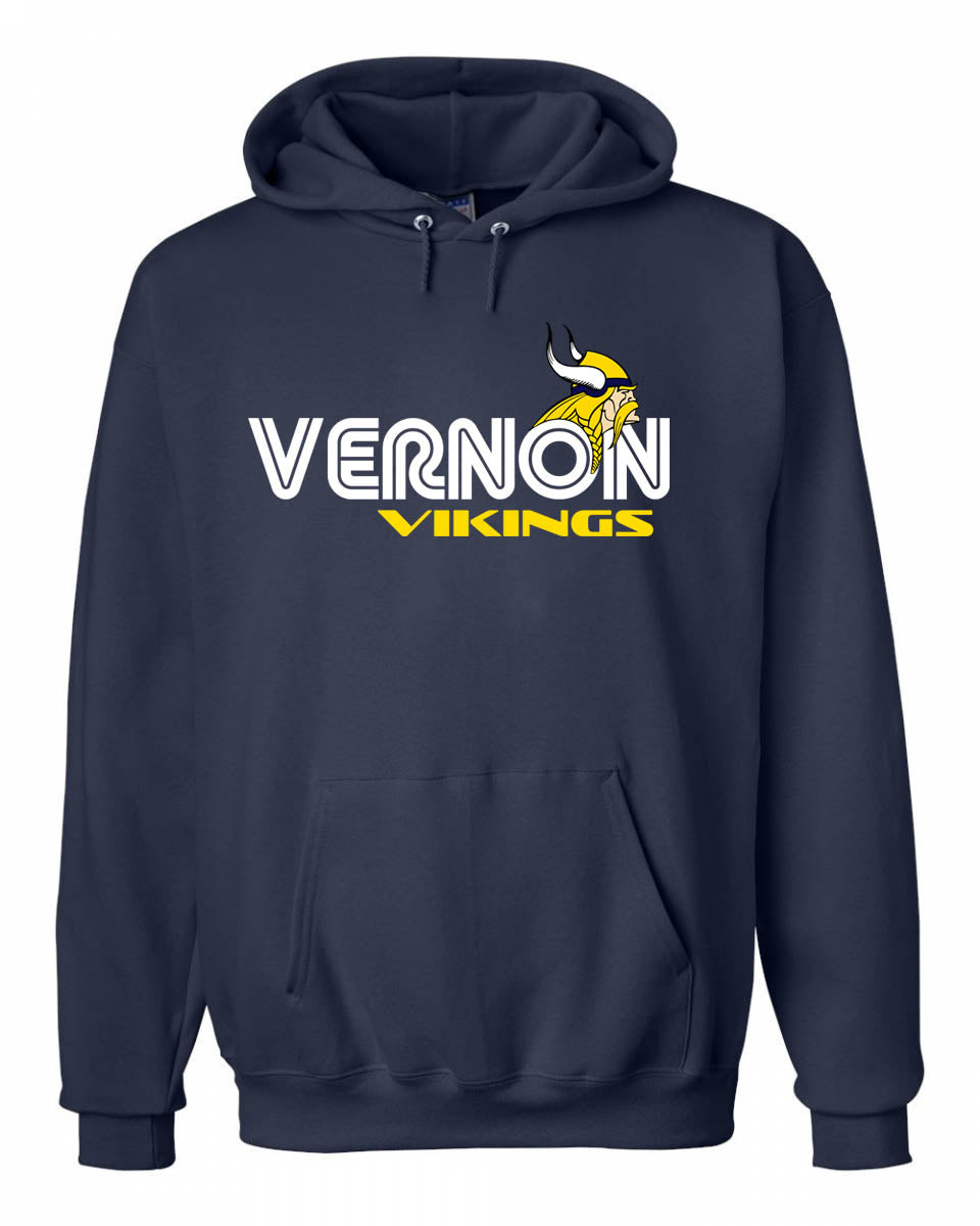 Retro Vikings Hooded Sweatshirt