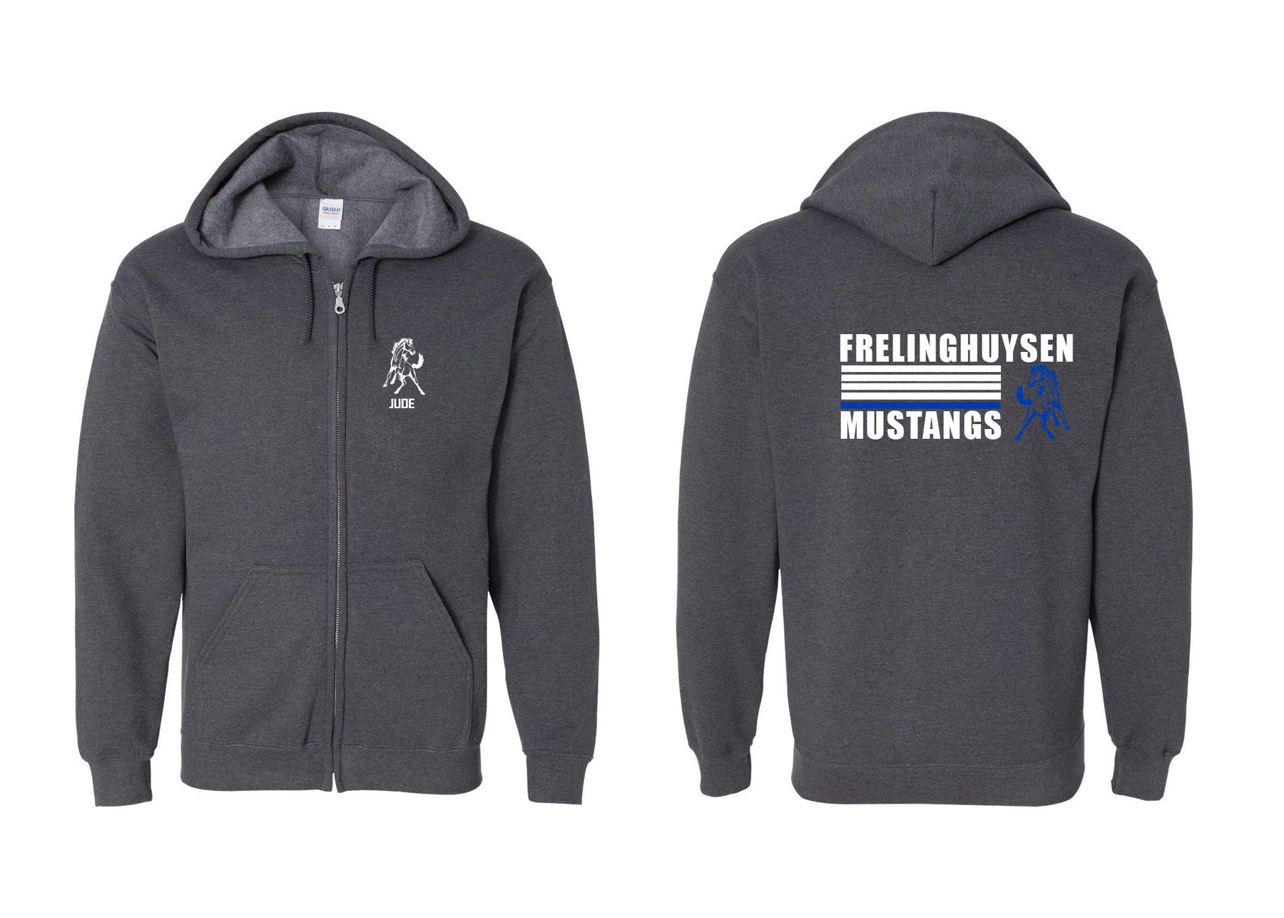 Mustangs design 8 Zip up Sweatshirt