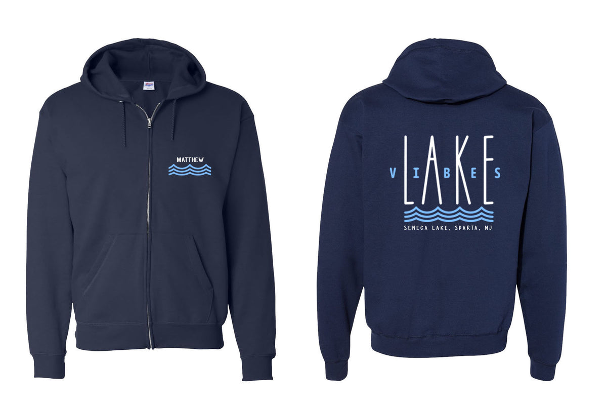 Seneca Lake design 2 Zip up Sweatshirt