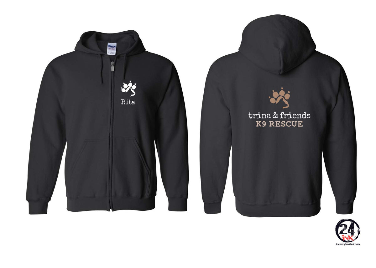 Trina & Friends design 1 Zip up Sweatshirt