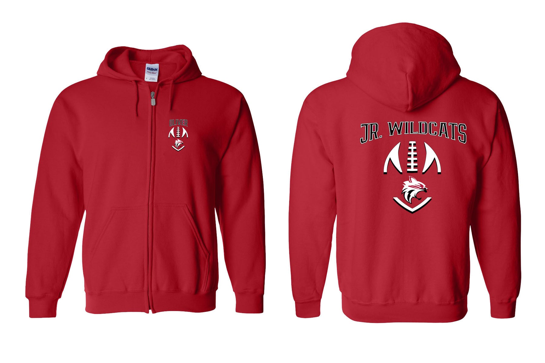 High Point Football design 4 Zip up Sweatshirt