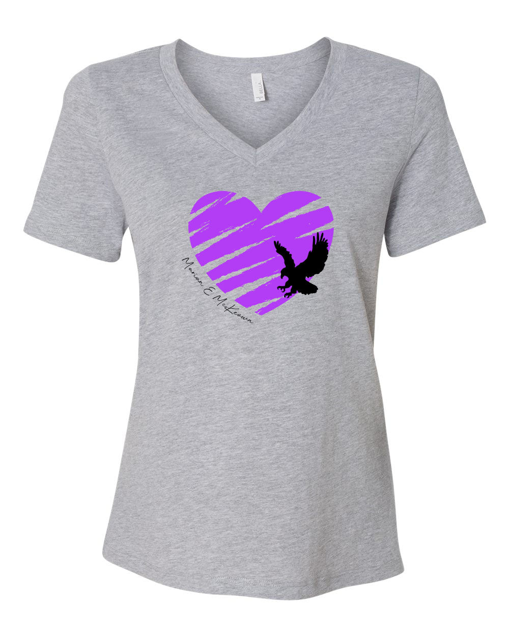 Heart Hawk V-neck T-Shirt