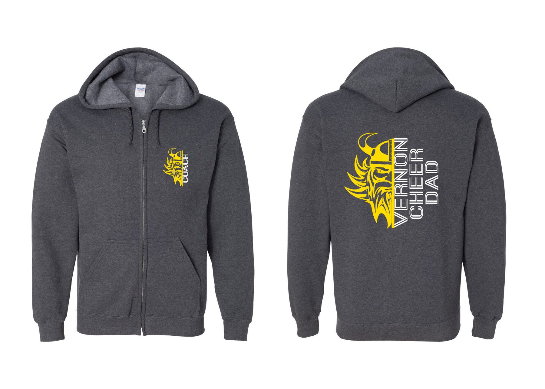 Vikings Cheer design 10 Zip up Sweatshirt