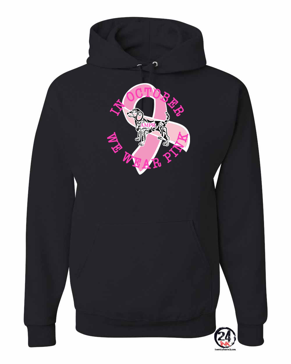 Ampr in Oct we wear Pink Hooded Sweatshirt