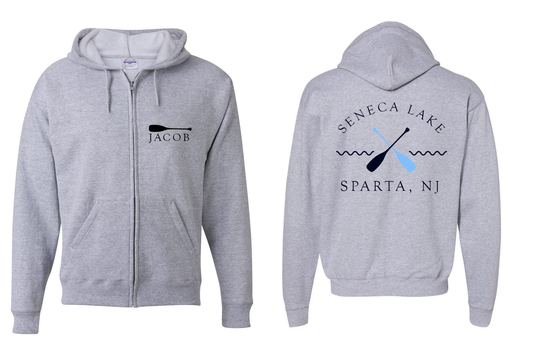 Seneca Lake design 5 Zip up Sweatshirt