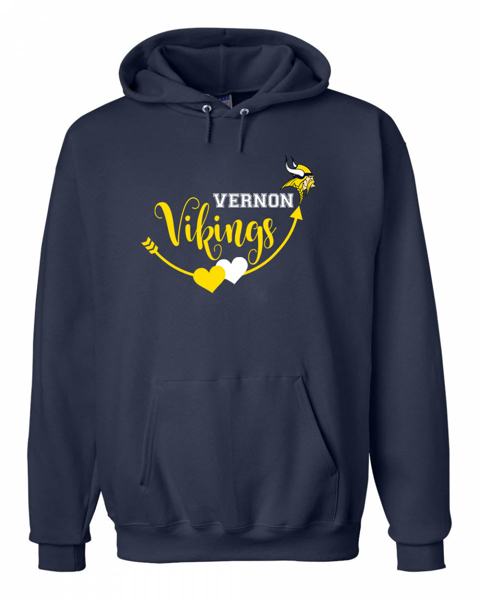Vernon Hearts Hooded Sweatshirt