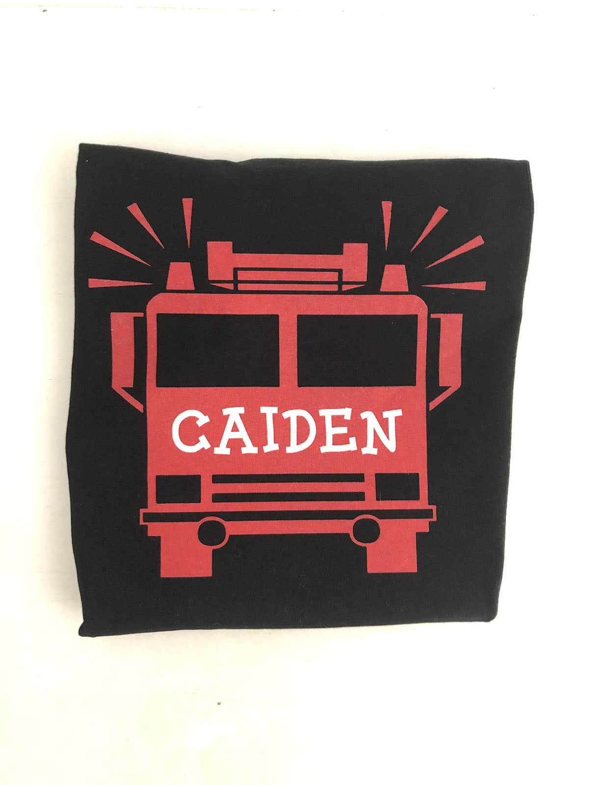 Personalized Firetruck Shirt