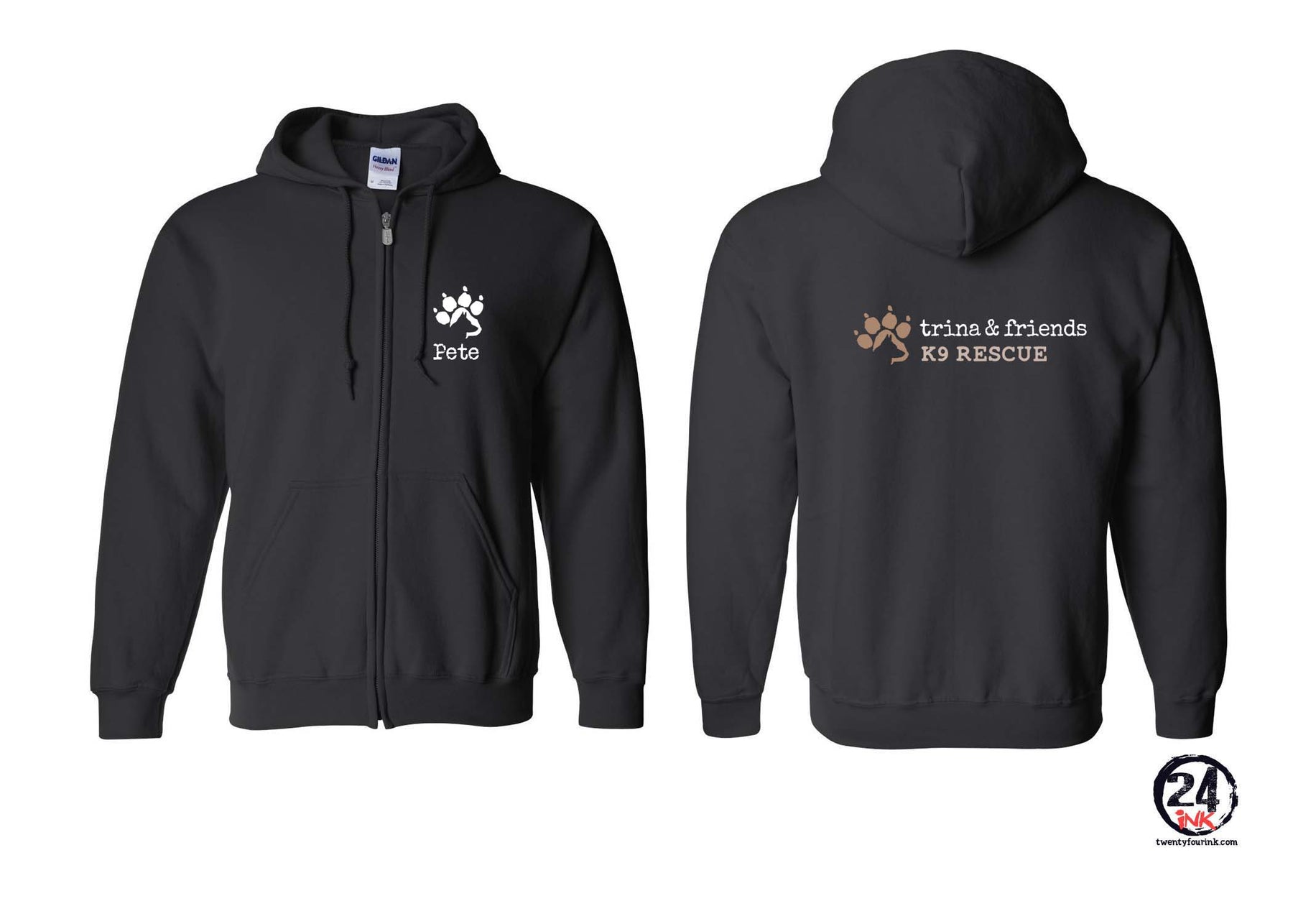 Trina & Friends design 2 Zip up Sweatshirt