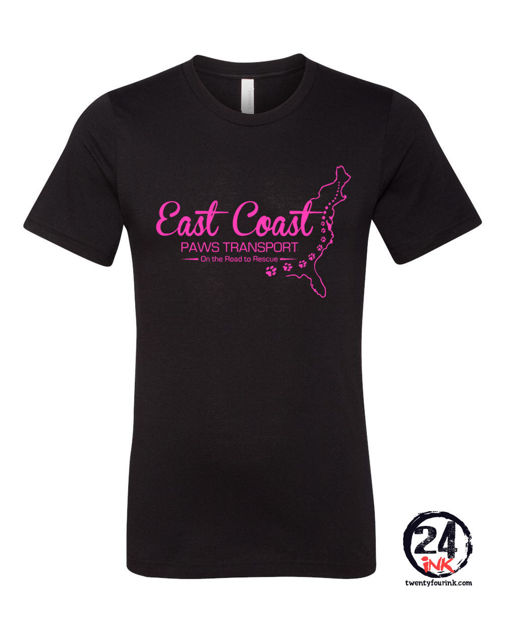 East Coast Paws Transport T-Shirt