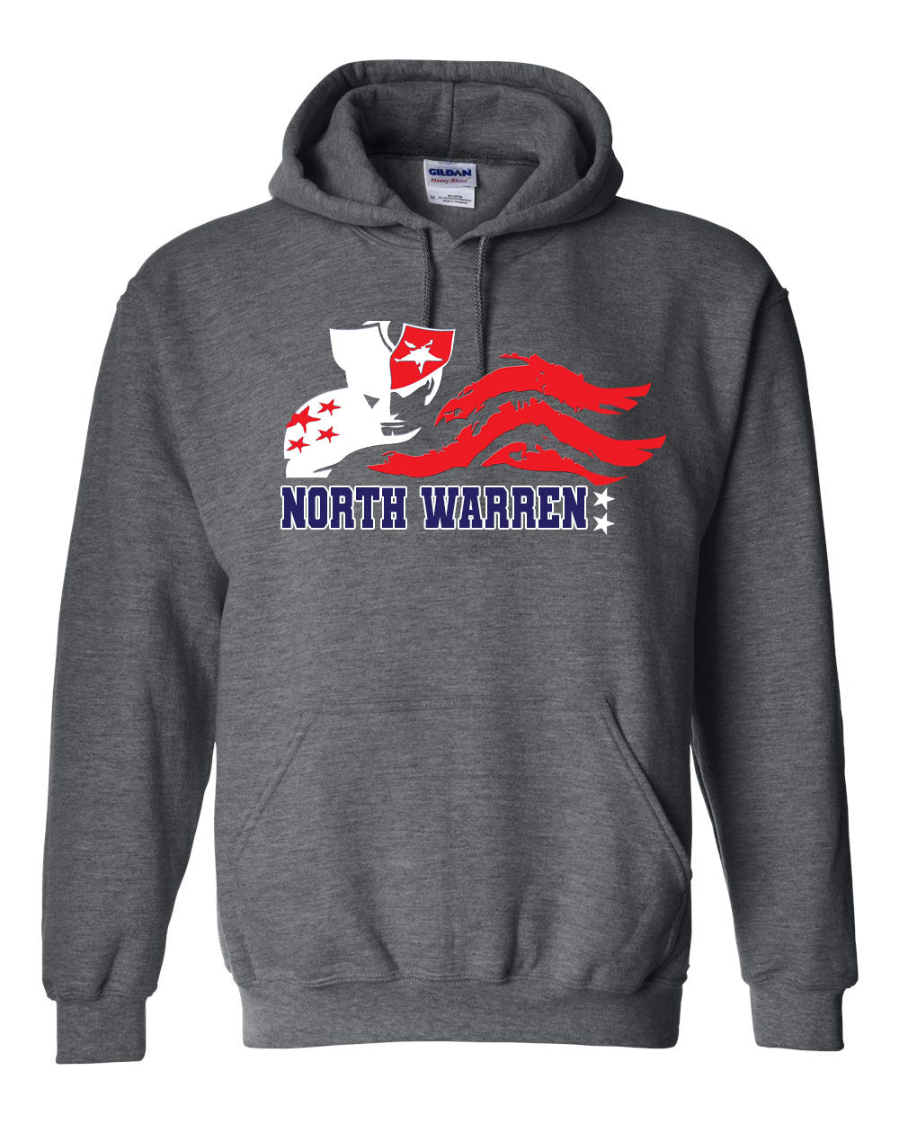 Patriots Distressed Logo Hooded Sweatshirt