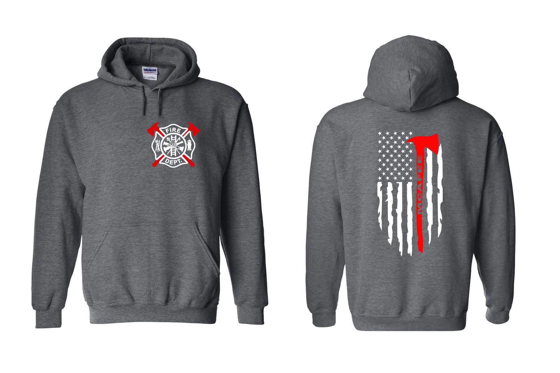 Fire flag Hooded Sweatshirt