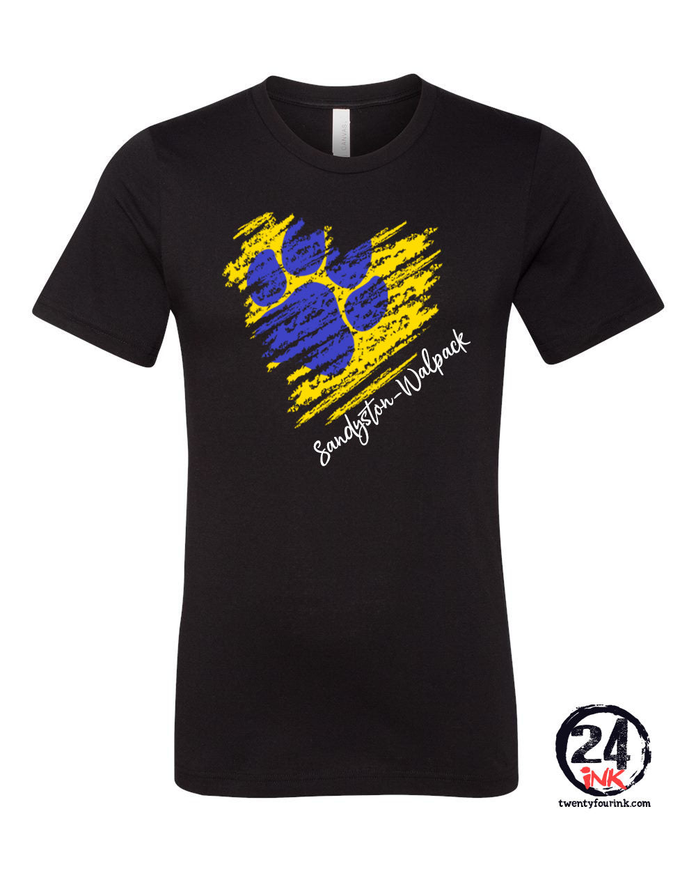 Distressed Heart Sandyston Walpack T-Shirt