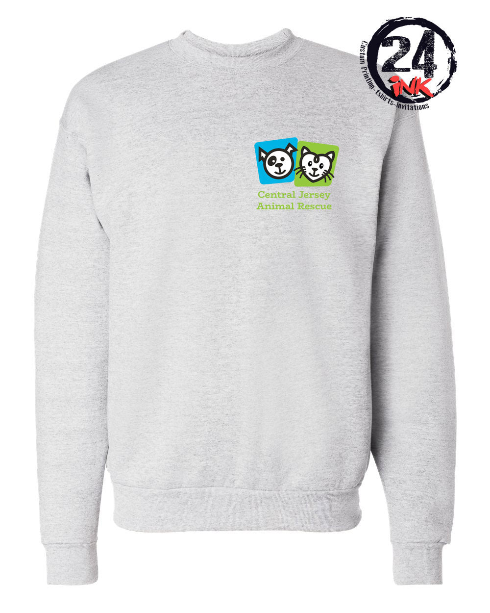 Central Jersey Animal Rescue Left Chest non hooded sweatshirt