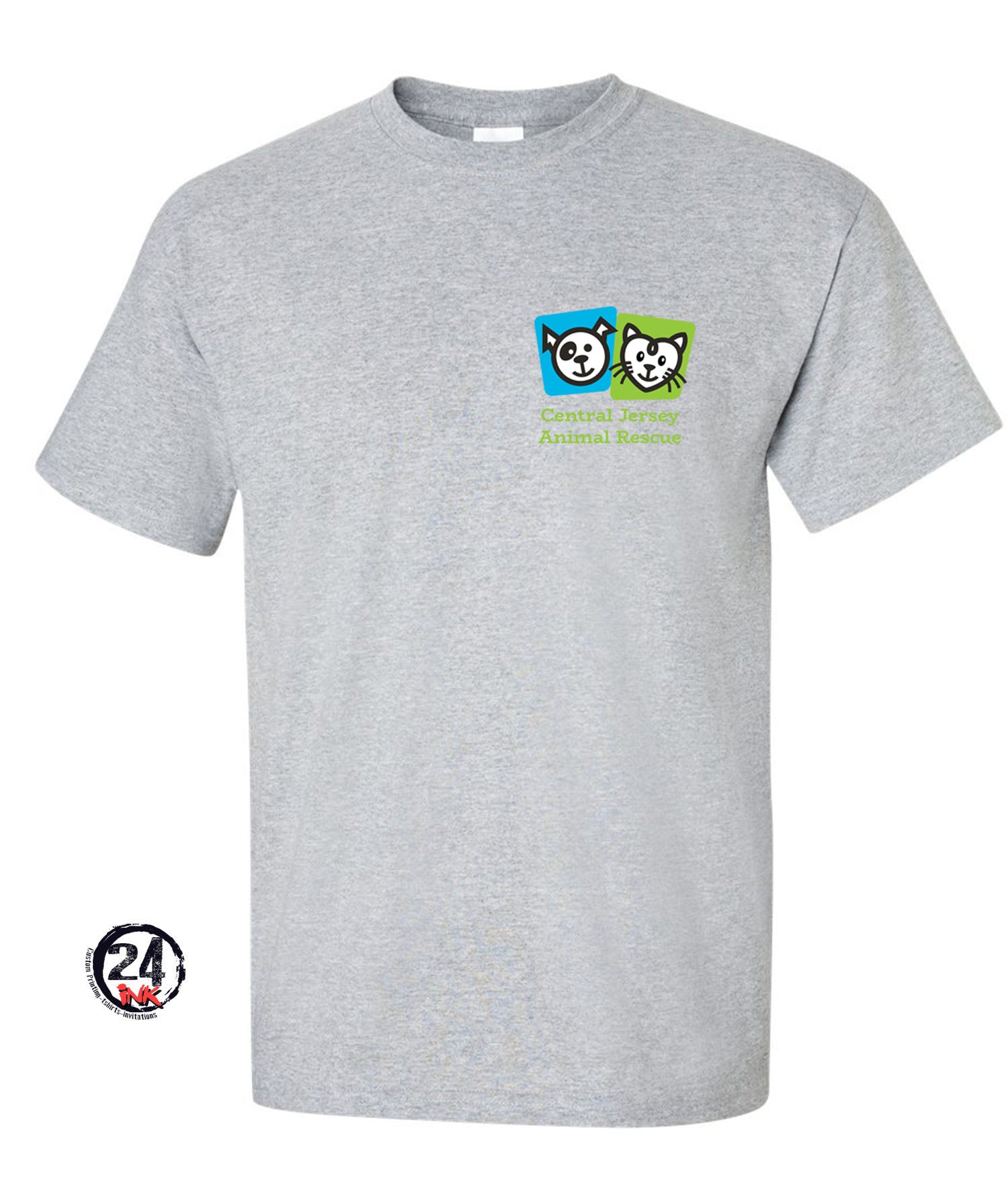 Central Jersey Animal Rescue Left Chest Logo t-shirt
