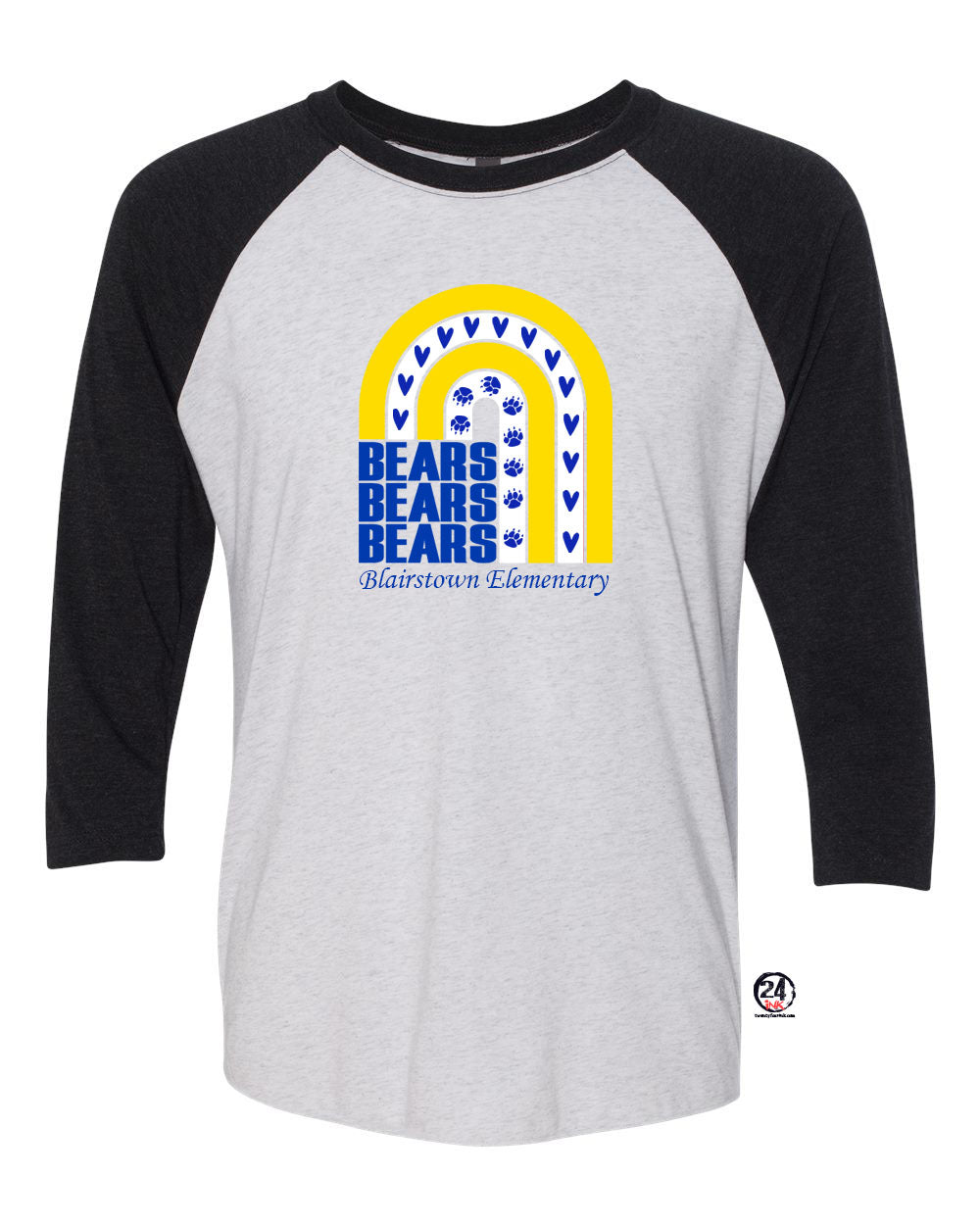 Bears design 7 raglan shirt