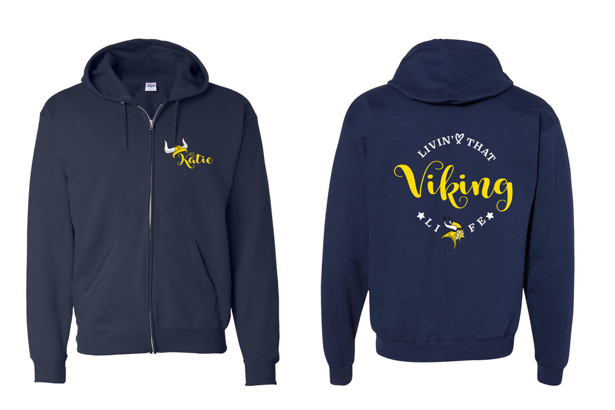 Vernon design 8 Zip up Sweatshirt