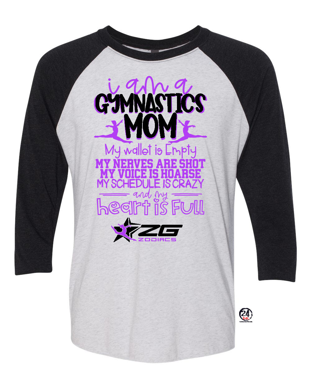 Zodiacs Mom raglan shirt
