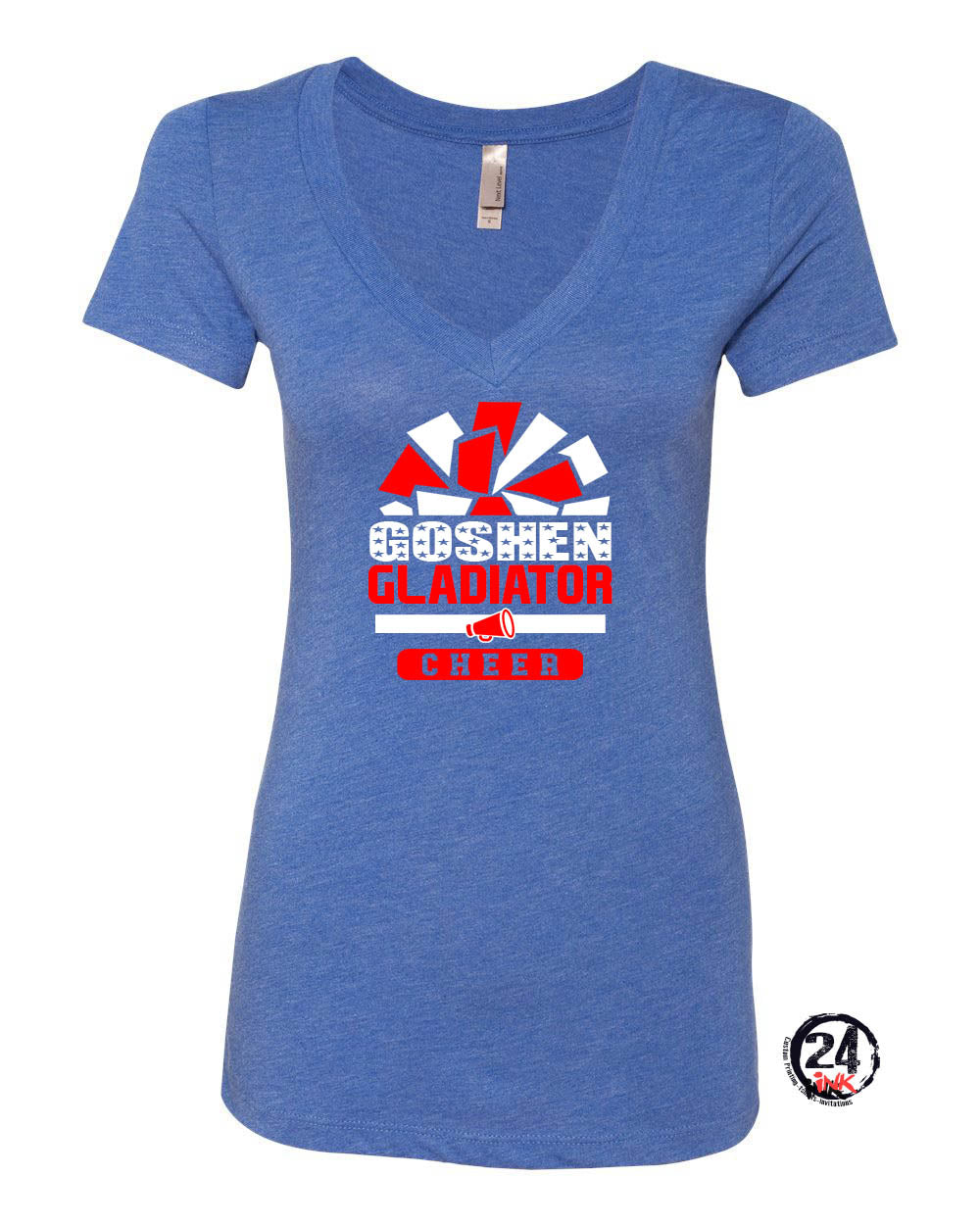 Goshen Pom V-neck T-shirt