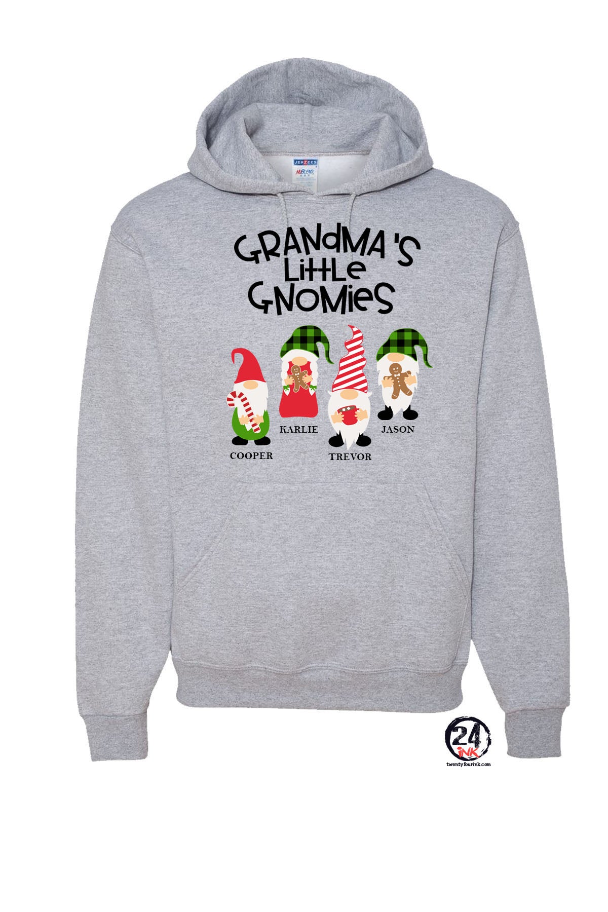 Grandma's little Gnomies Hooded Sweatshirt