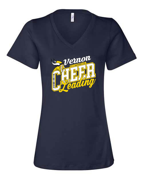 Vikings Cheer Design 8 V-neck T-shirt