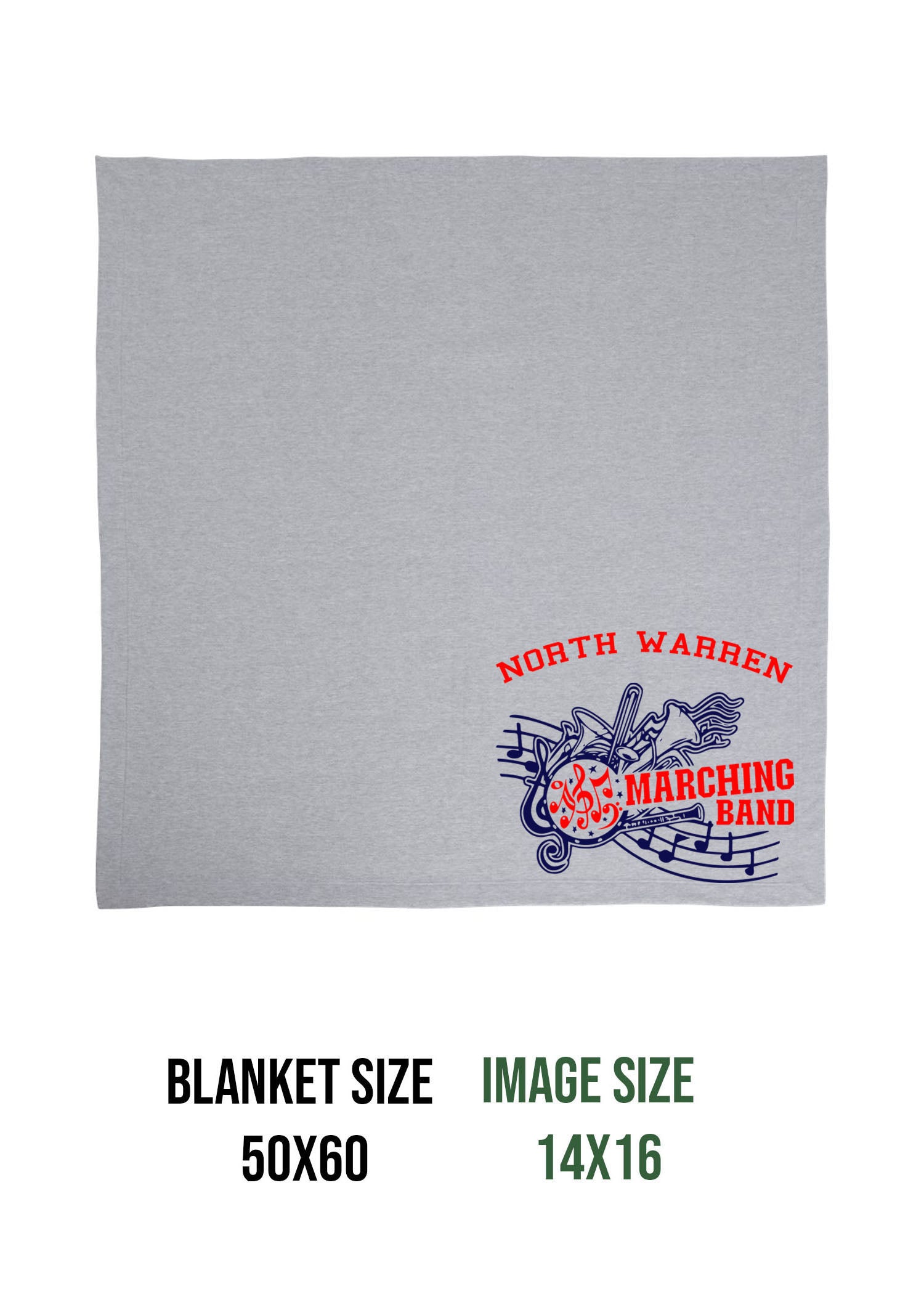 North Warren Band Design 1 Blanket