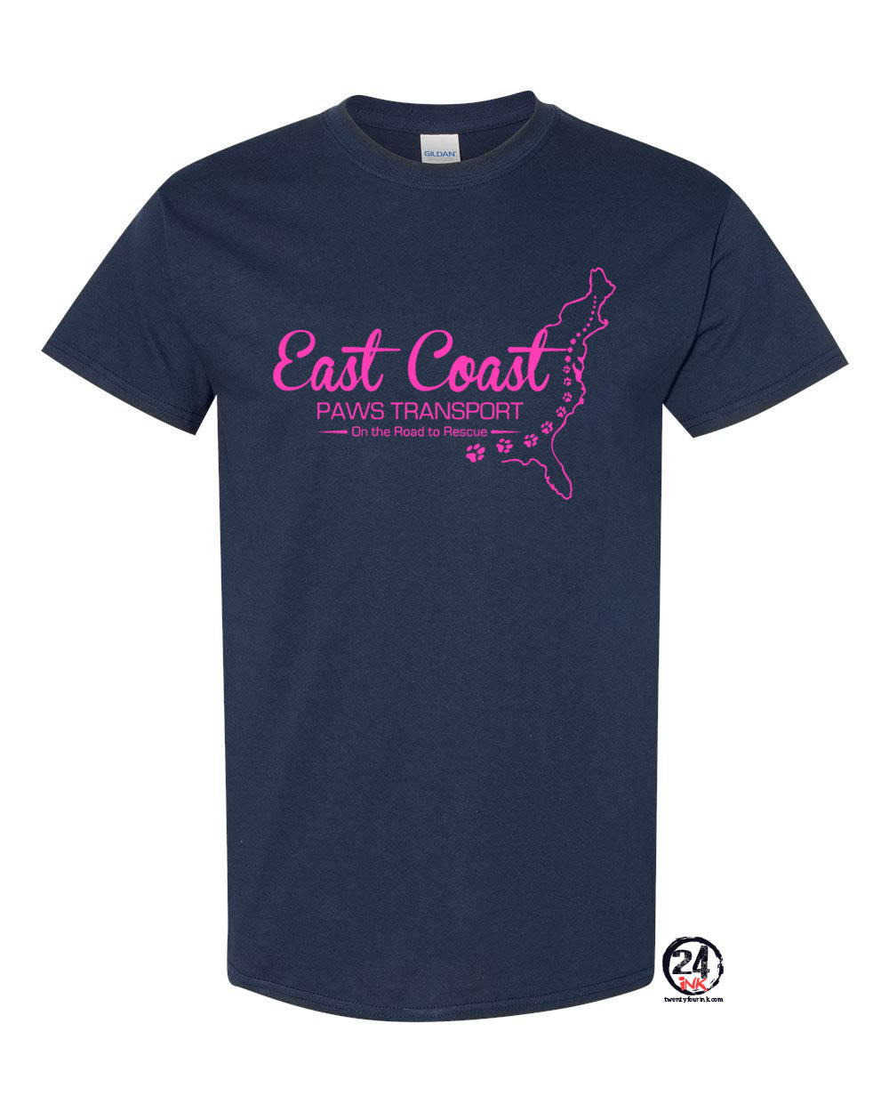 East Coast Paws Transport T-Shirt