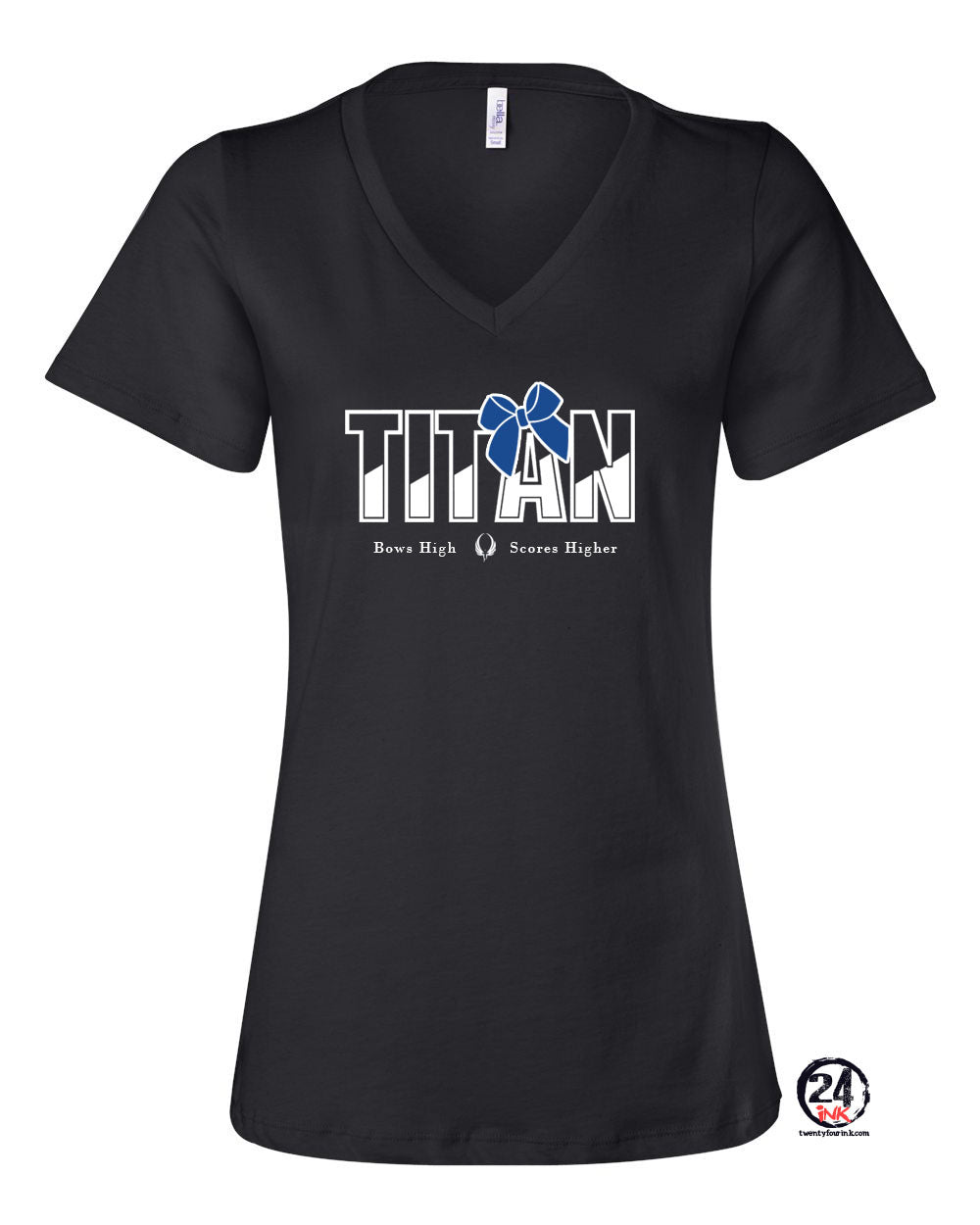 Titan Bows High V-neck T-Shirt