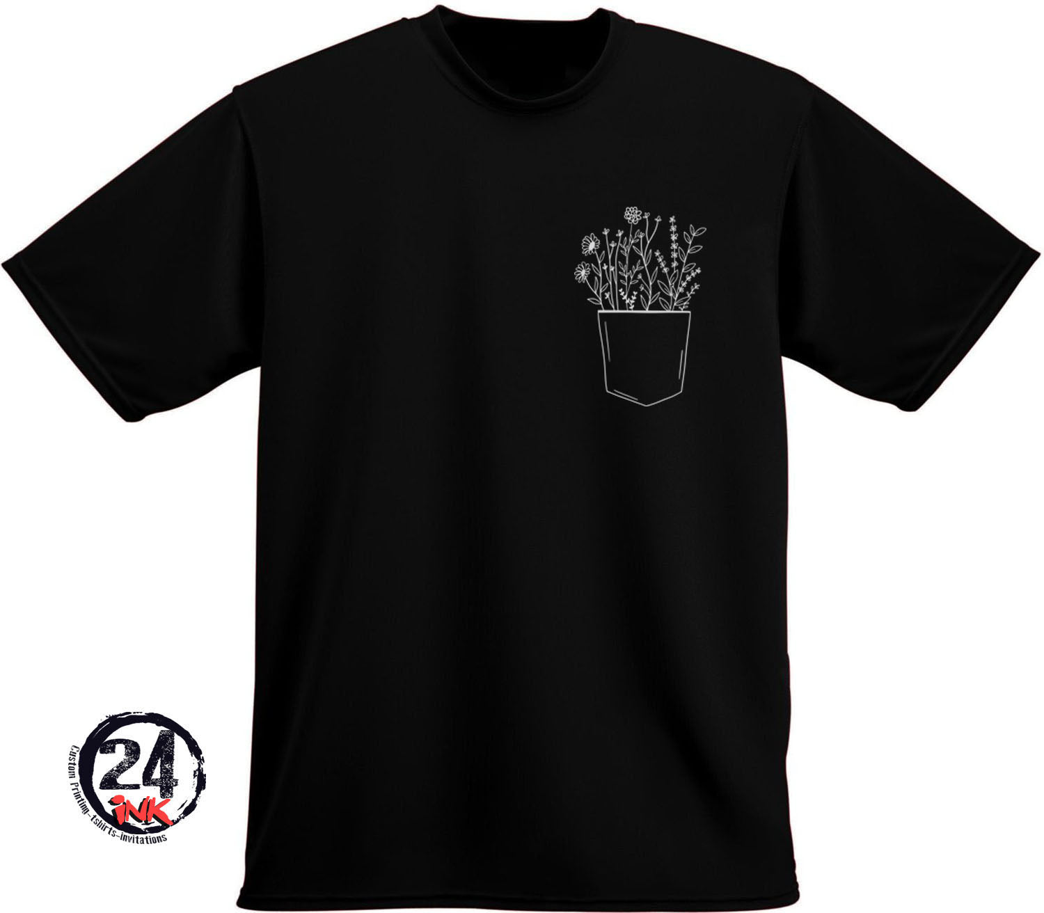 Flower Pocket T-Shirt