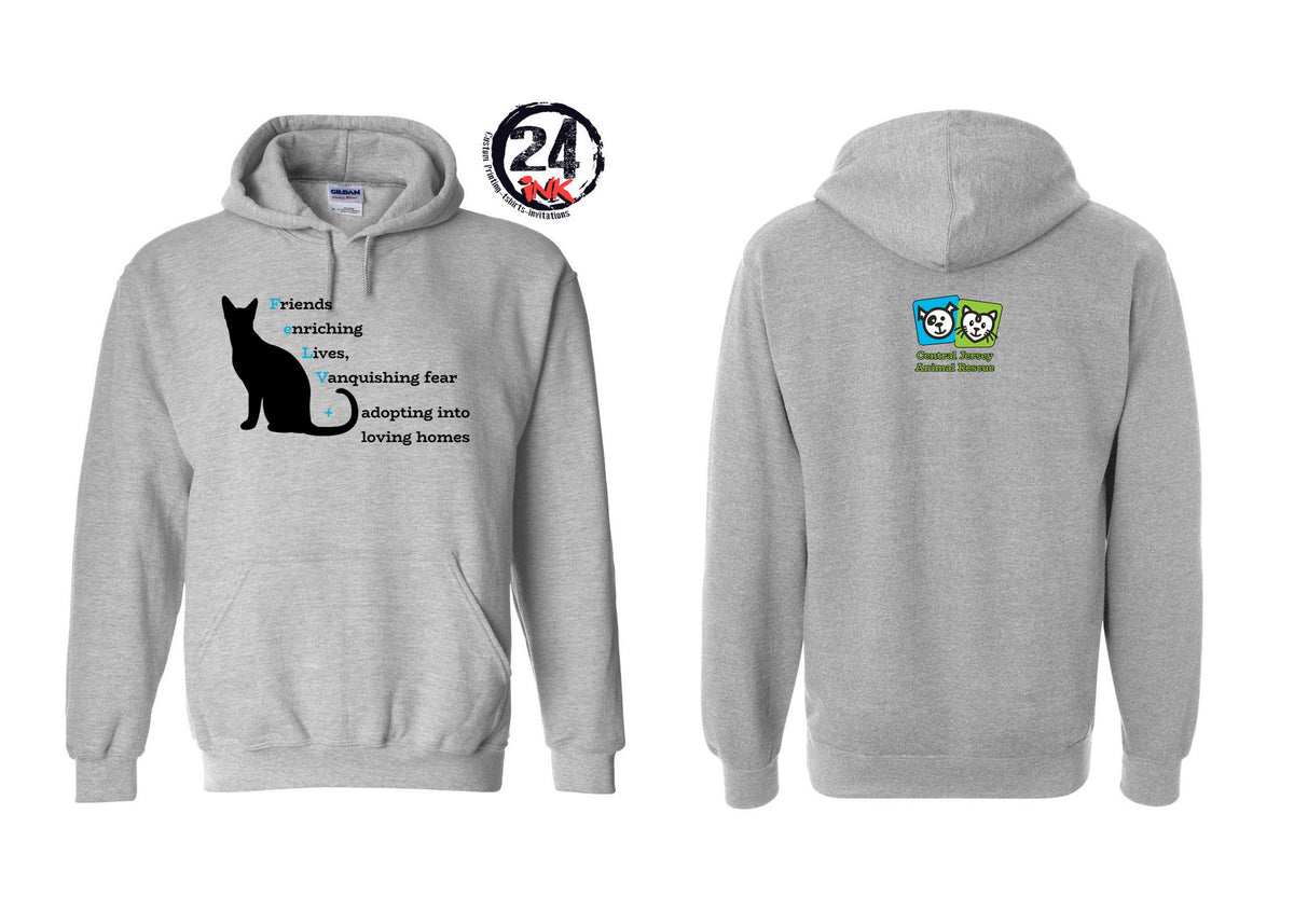 FELV Hooded Sweatshirt Logo on sleeve