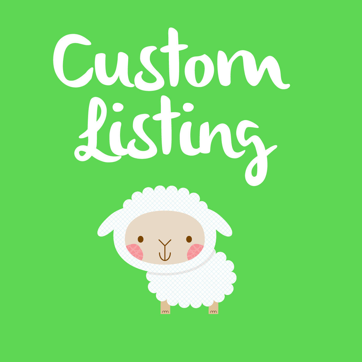 CUSTOM LISTING FOR SHIPPING