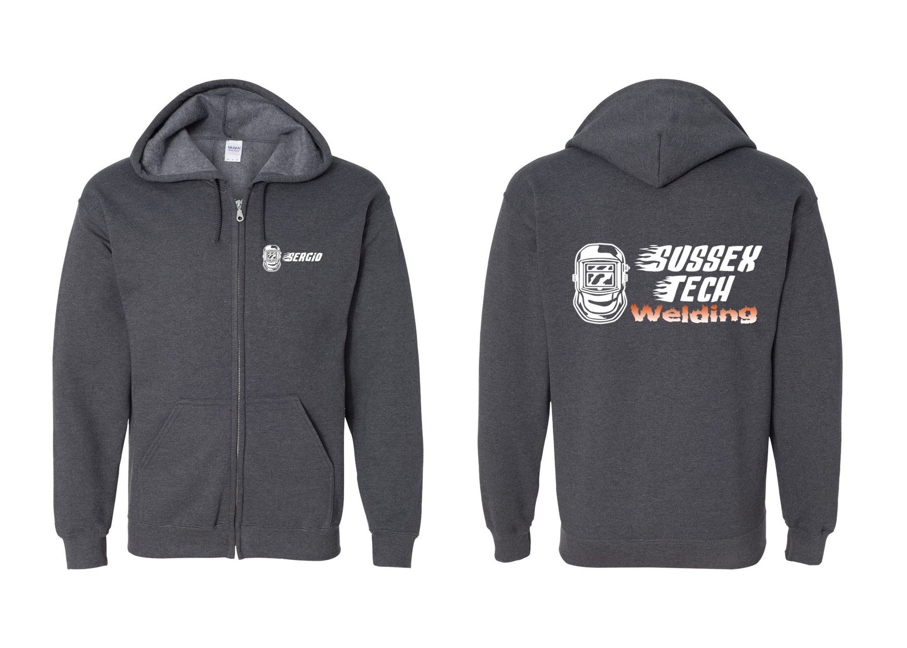 Sussex Tech Welding design 4 Zip up Sweatshirt