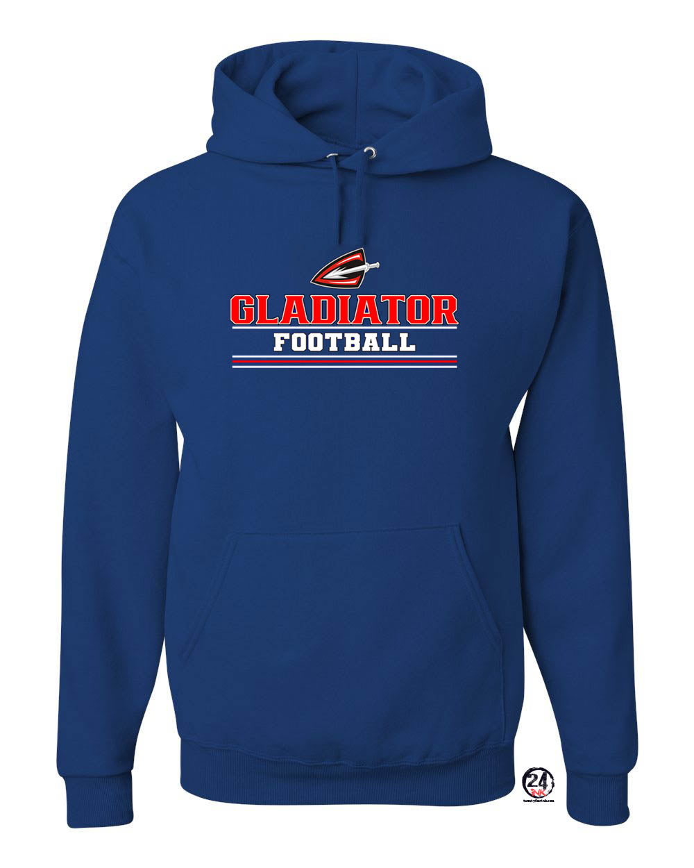 Gladiator Football Design 4 Hooded Sweatshirt