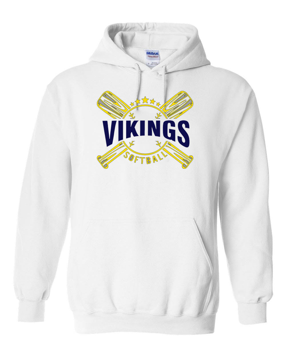 Vikings Bats Softball Hooded Sweatshirt