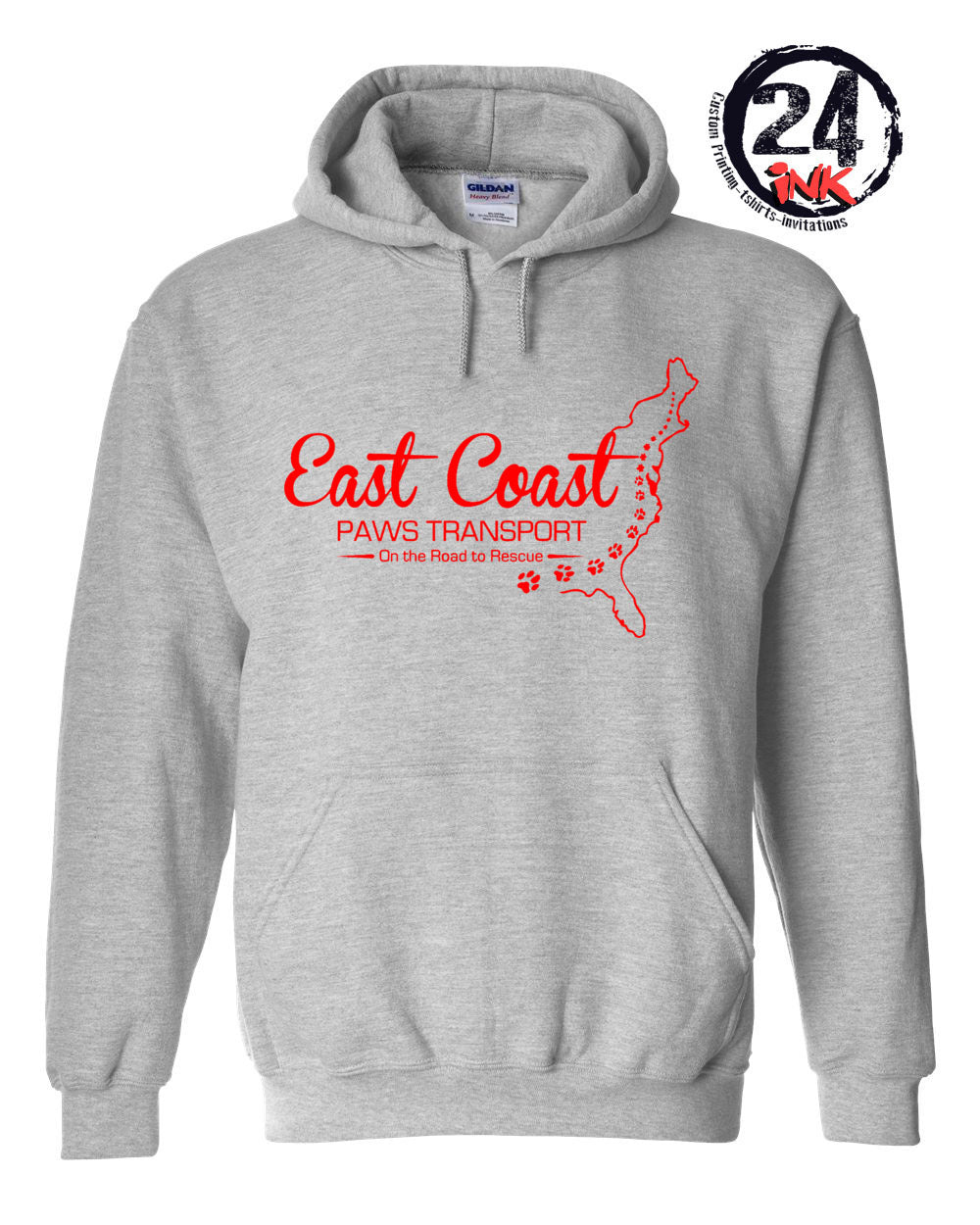 East Coast Paws Transport Hooded Sweatshirt