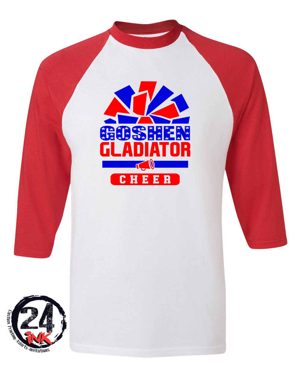 Goshen Cheer Pom raglan shirt