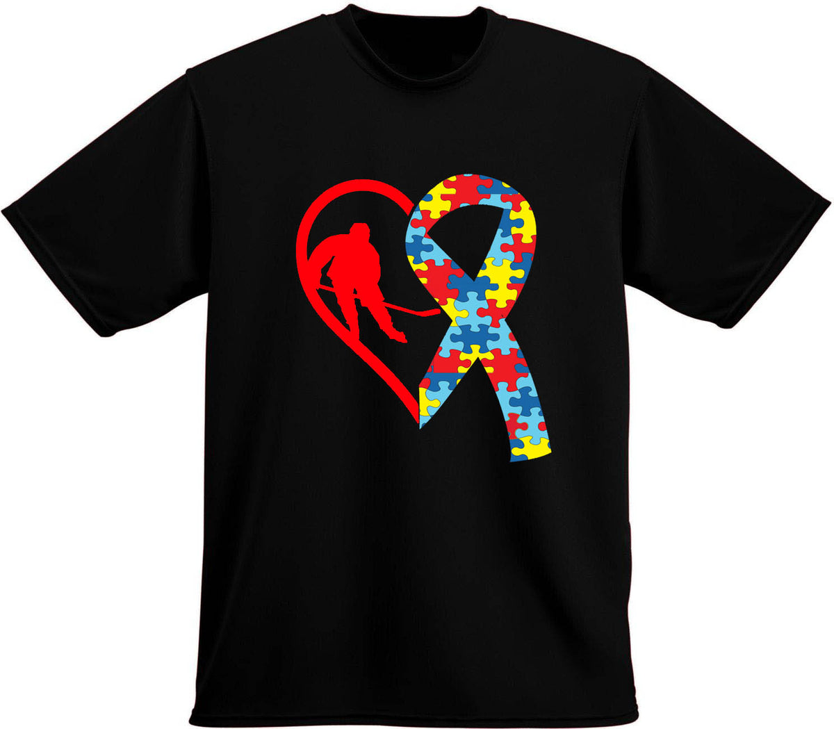 Autism Awareness T-Shirt, Hockey