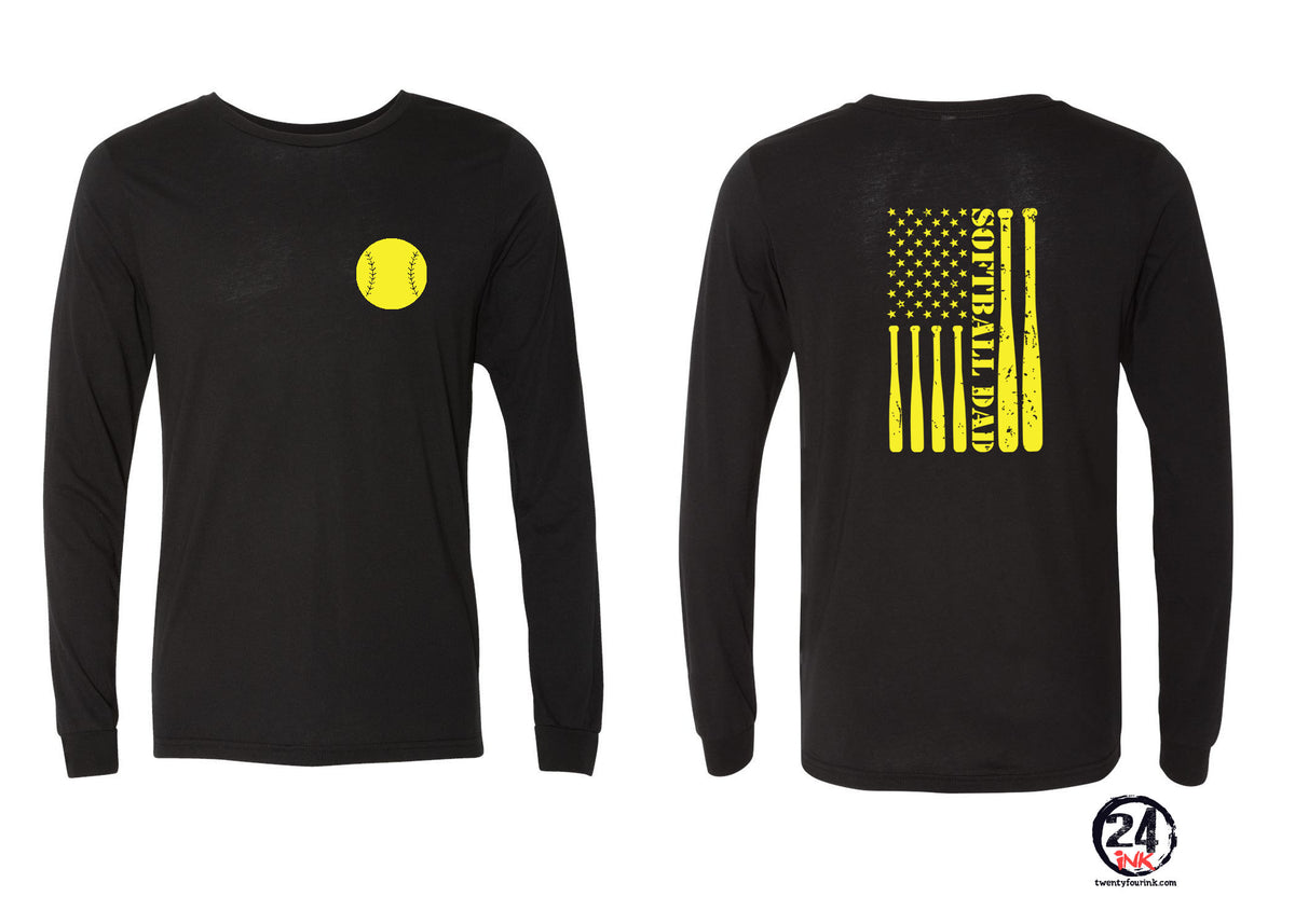 Softball Dad Long Sleeve Shirt