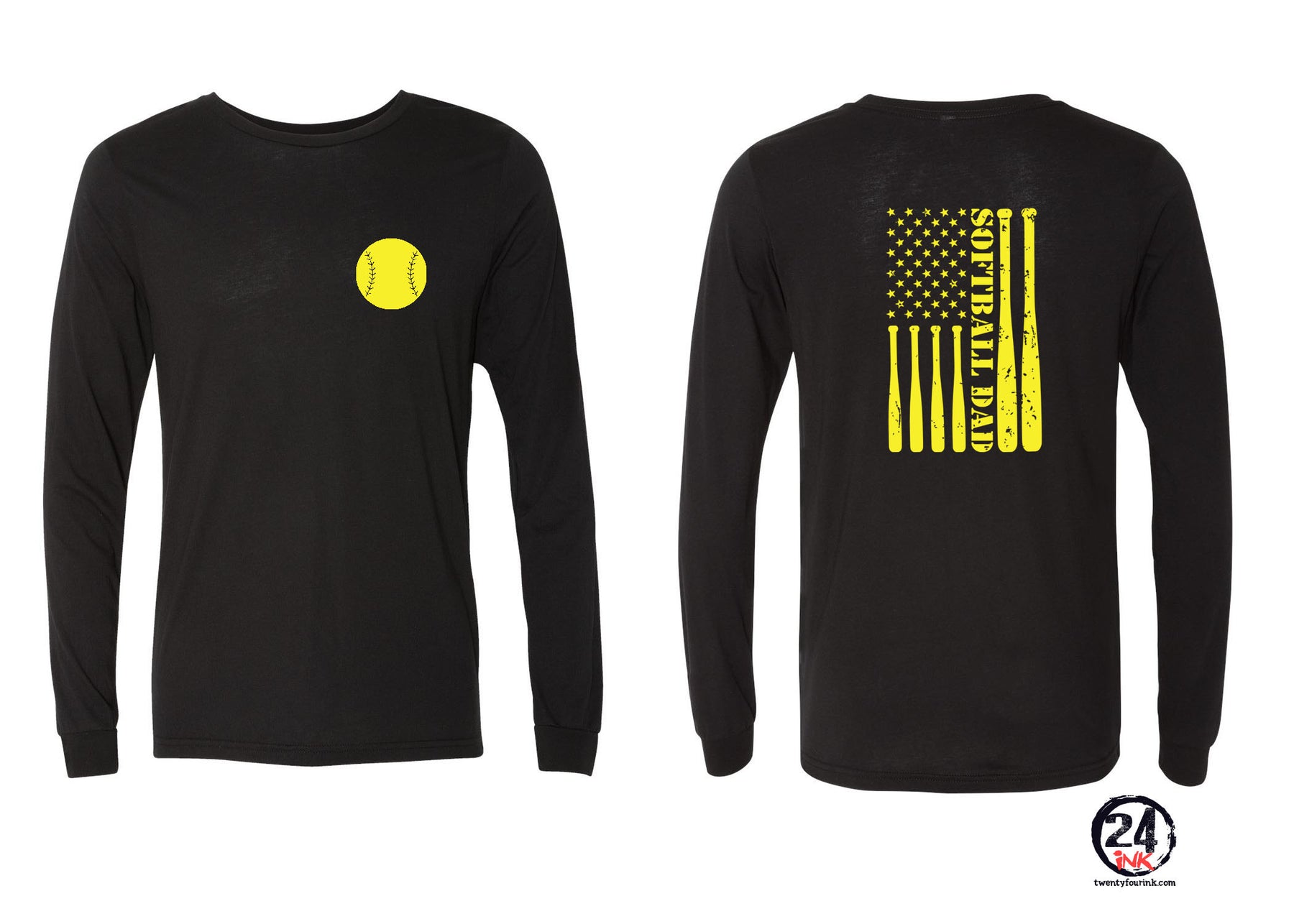 Softball Dad Long Sleeve Shirt