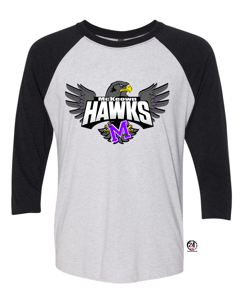 Flying Hawk Raglan shirt