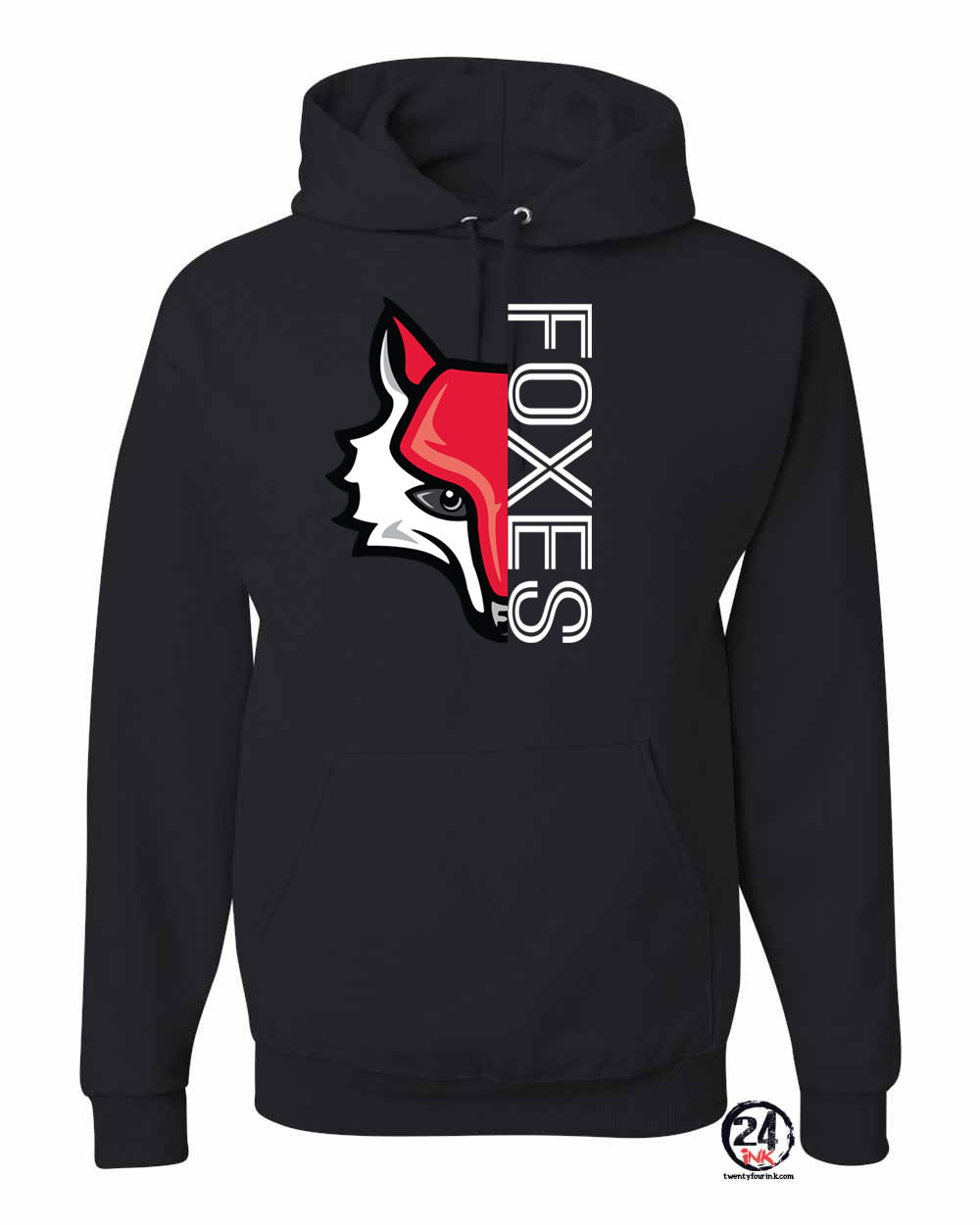 Half Fox Hooded Sweatshirt