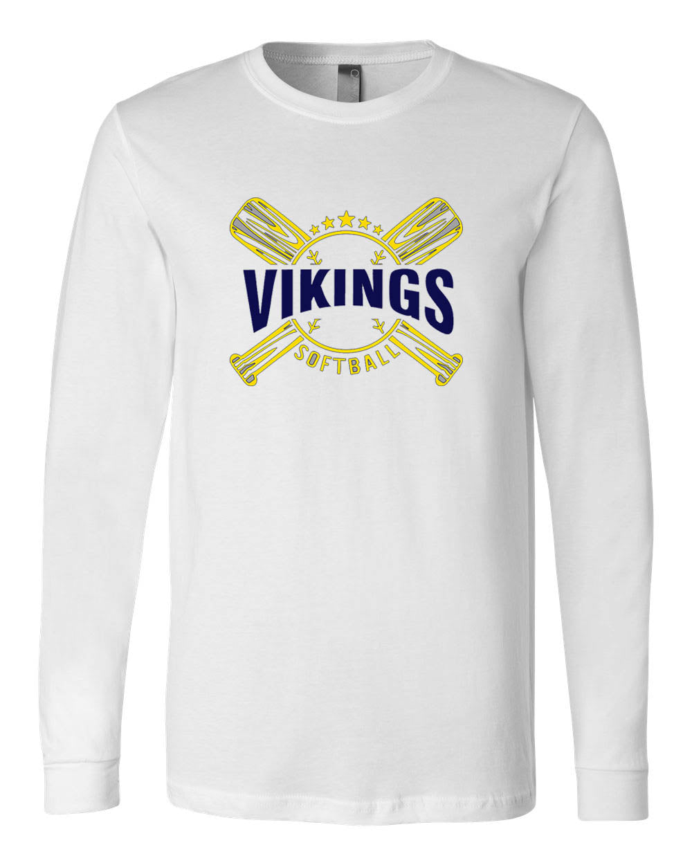 Vikings Bats Softball Long Sleeve Shirt