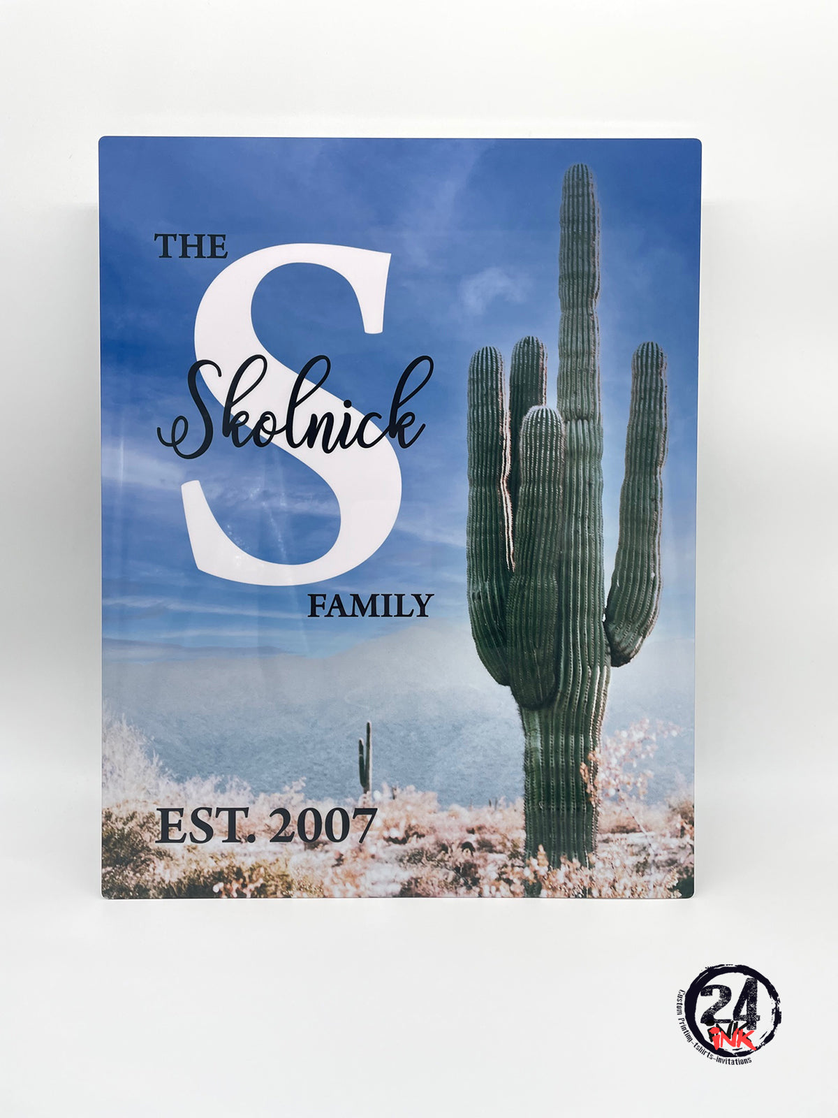Family Cactus Metal Print
