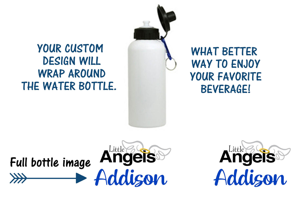 Little Angels Personalized Water Bottle