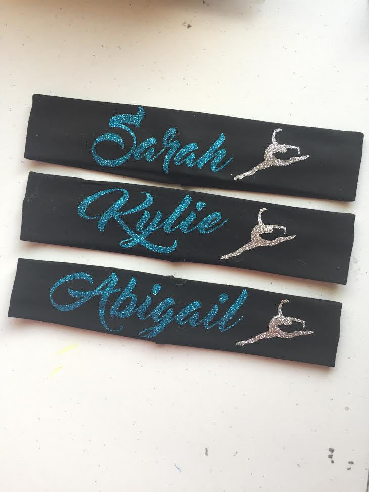 Glitter Personalized dance Headband